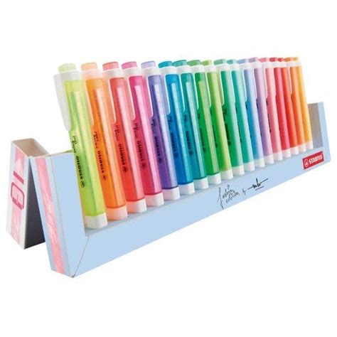 FLUORESCENTE STABILO SWING PASTEL PACK 18 COLORES