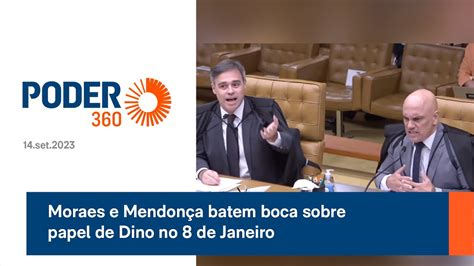 Moraes e Mendonça batem boca sobre papel de Dino no 8 de Janeiro YouTube