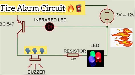 Simple Fire Alarm Circuit On Breadboard With Diagramm Youtube