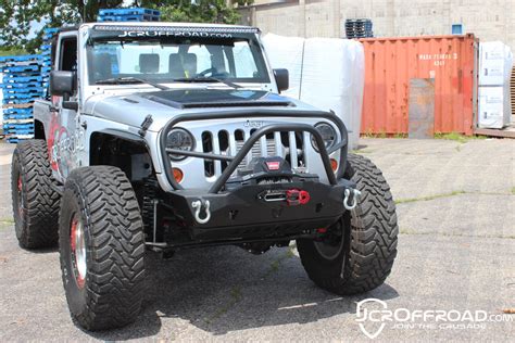 Jcroffroad Jk Front Bumper Mauler Deluxe Stubby Jeep Wrangler 07 18