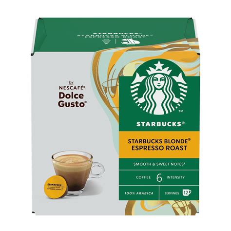 Starbucks Blonde Espresso Roast Capsule Per Dolce Gusto Per