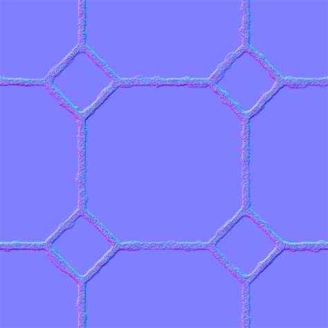 Classic Floor Tile Texture Normal Map