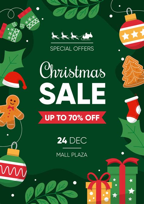 Christmas Special Offers Sale Poster Design 12951194 Vector Art At Vecteezy