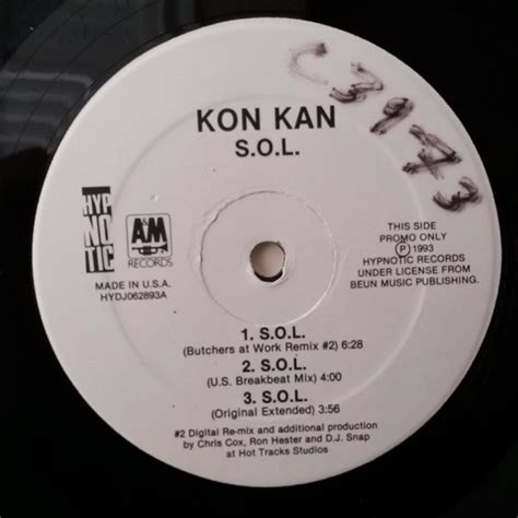 Kon Kan - S.O.L. (1993, Vinyl) | Discogs