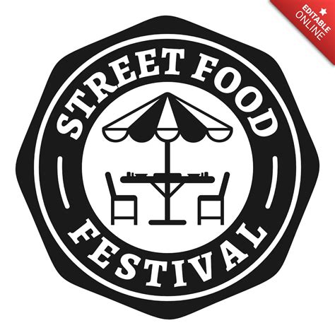 Festival Street Food Logo Design Template Free Design Template