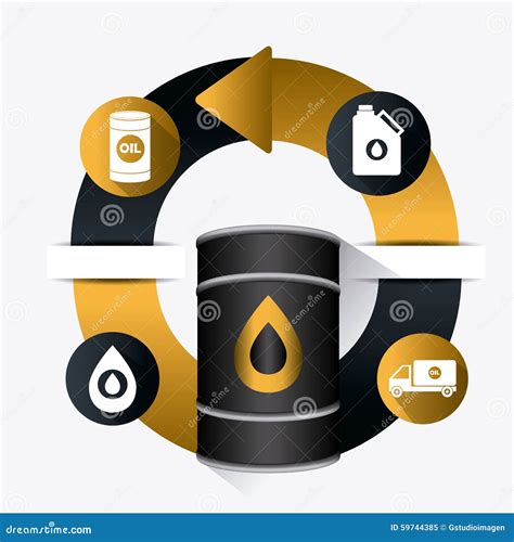 Petroleum And Oil Industric Infographic Cartoon Vector Cartoondealer