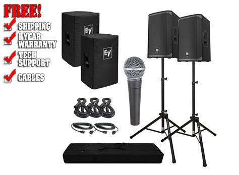 Electro Voice EKX 12P 12 Powered Speaker Package DJ Speakers DJ