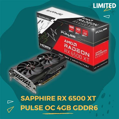 Sapphire Rx 6500 Xt Pulse Oc 4gb Gddr6 Quadra Computer