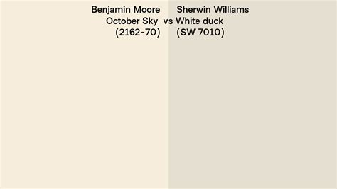 Benjamin Moore October Sky 2162 70 Vs Sherwin Williams White Duck SW