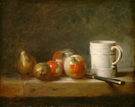 Jean Baptiste Simeon Chardin Nature Morte Avec Une Tasse De Fruits Et