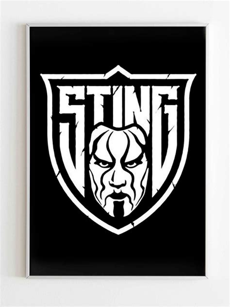 Sting Wwe Wcw Shield Logo Poster - CupidGym | Wwe logo, Wwf logo, ? logo