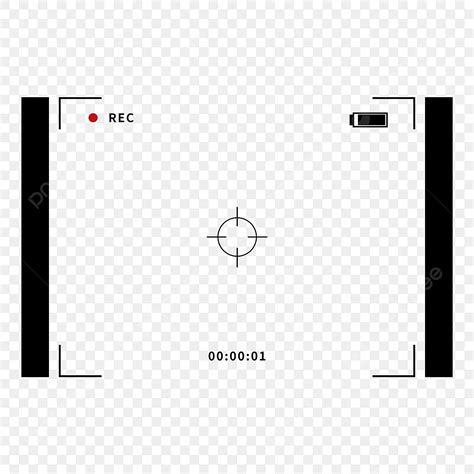 Camera Recording Png Picture Sniper Icon Black Line Rectangular Camera