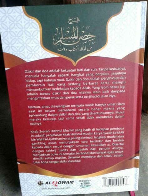 Buku Syarah Hishnul Muslim Penjelasan Dzikir Dan Doa Toko Muslim Title