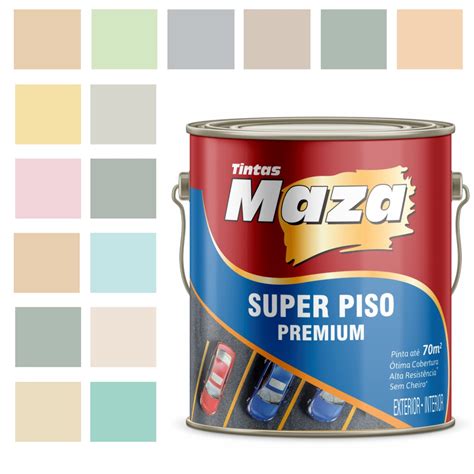 Tinta Para Piso Premium Maza 3 6 Litros Cores Shopee Brasil