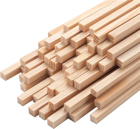 Amazon Pcs X Square Wooden Dowel Rods Small Wood