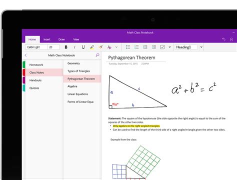 Blocco Appunti Di Onenote Per La Classe