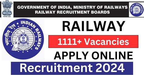 Railway Recruitment 2024 Apply For 1113 Trade Apprentice Posts