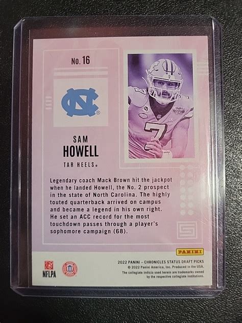 2022 Panini Chronicles Draft Picks 16 Sam Howell RC For Sale