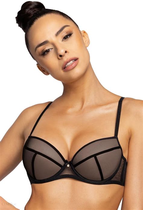 Biustonosz Push Up Biustonosz Push Up Model Aggie Black Mat