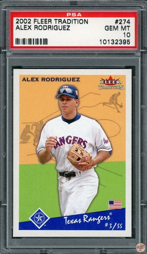 Fleer Tradition Alex Rodriguez Psa Pop Aaron To