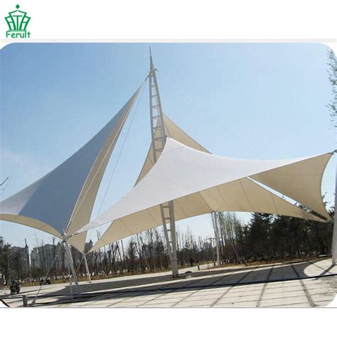 Outdoor Landscape Sunshade Membrane Tensile Fabric Bird Shape Canopy