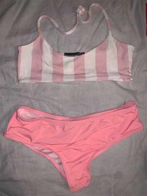 Baby Pink Bikini Branded Women S Fashion Swimwear Bikinis Swimsuits On Carousell