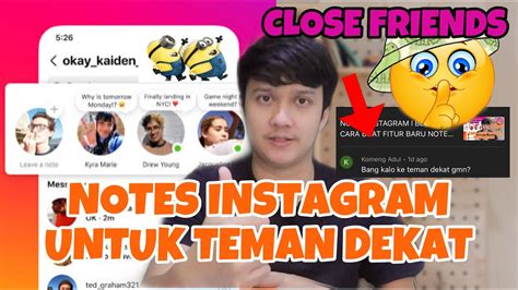 CLOSE FRIENDS CARA BAGIKAN NOTES INSTAGRAM KE TEMAN DEKAT SAJA SHARE