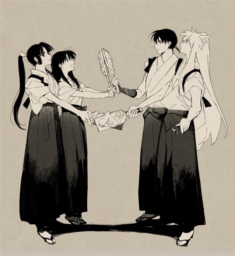 Inuyasha, Miroku, Kagome & Sango Fan Art