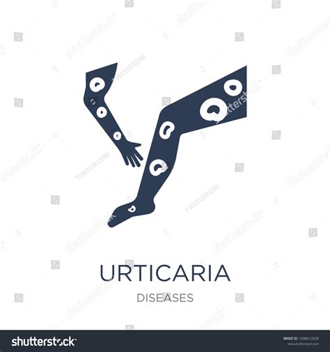 Urticaria Icon Trendy Flat Vector Urticaria Stock Vector Royalty Free