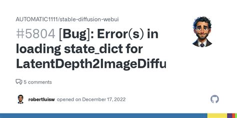 [bug] Error S In Loading State Dict For Latentdepth2imagediffusion