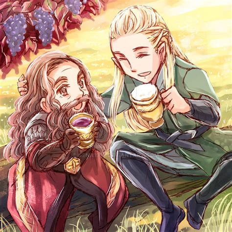 Legolas and Gimli in the Autumn by sena1923 on DeviantArt