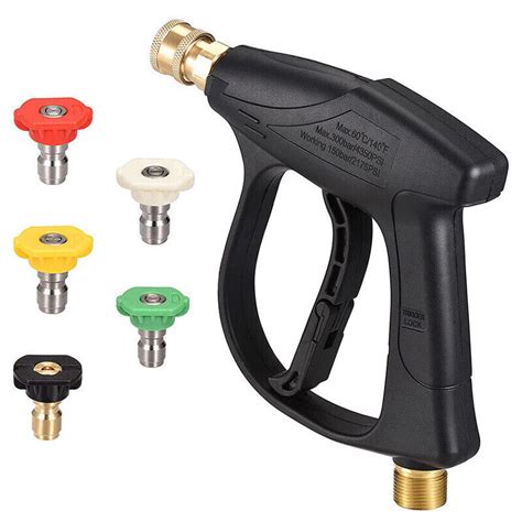 High Pressure Washer Gun Psi Car Wash Foam Spray Short Wand W