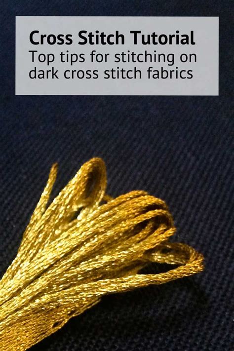 Top Tips For Cross Stitching On Black Aida Fabric Or Dark Cross Stitch