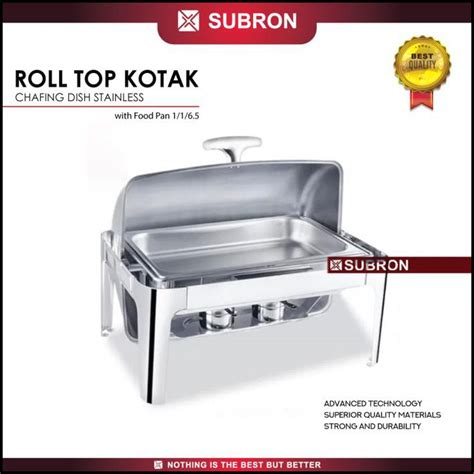 Jual Subron Roll Top 9L Chafer Chafing Dish Stainless Wadah Saji