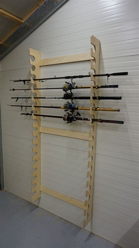 Diy Fishing Rod Holder Fishing Rod Stand Fishing Pole Storage