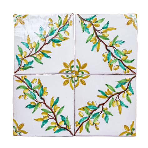 Olive verdi Ceramiche Artistiche Palermo Nicolò Giuliano