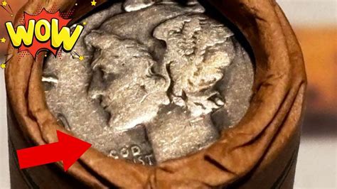 Exciting Mystery Coin Roll Hunt Silver Dime Wheat Pennies Found Youtube