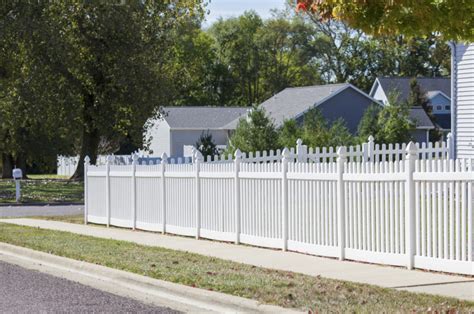 White Vinyl Picket Fence Greenville Fences