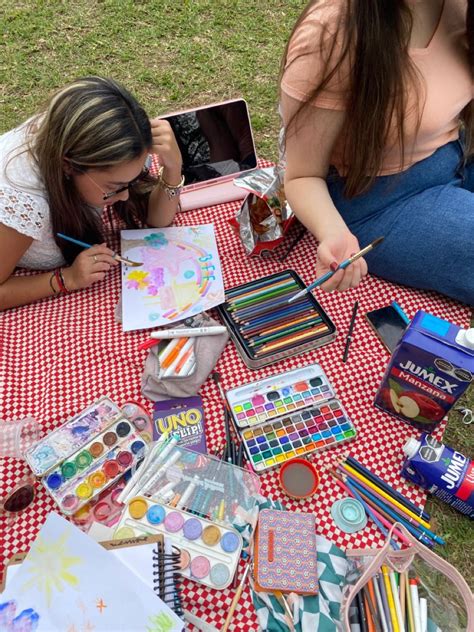 Picnic Para Pintar Con Amigas Manualidades Regalos Sentimentales