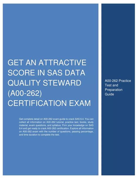 Ppt Get An Attractive Score In Sas Data Quality Steward A