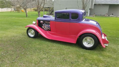 1932 FORD MODEL A 5 WINDOW DUECE COUPE 3 Window Hot Rod Street Rod For Sale