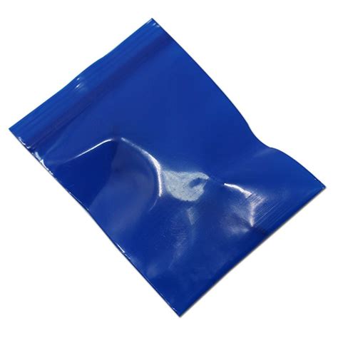 Plain Glossy LDPE Zip Lock Packaging Bag 8 12 Inches Multiple Sizes