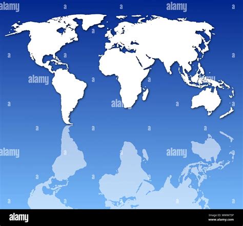 World Map Or Globe With All Continents Stock Photo Alamy