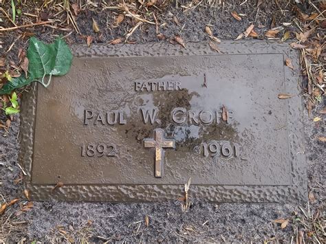 Paul Waldman Groff Homenaje De Find A Grave