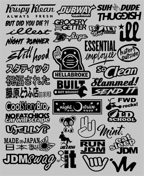 Jdm Car Stickers