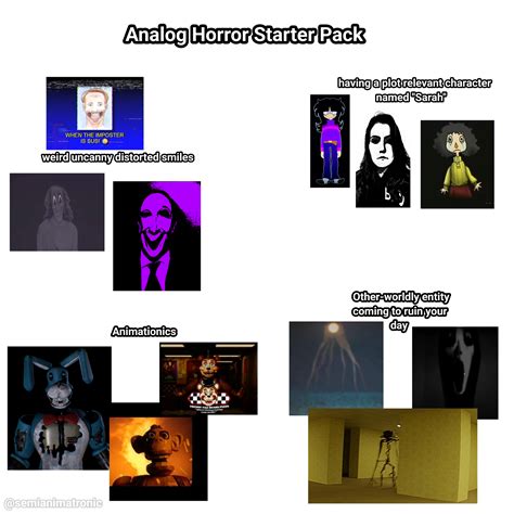 Analog Horror Starter Pack R Starterpacks Starter Packs Know