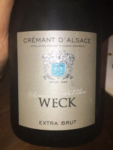 Clement Weck Fils Cr Mant D Alsace Extra Brut Vivino Us