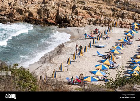 Seaside Resort Of Sisi Close To Malia Crete Greece Stock Photo Alamy