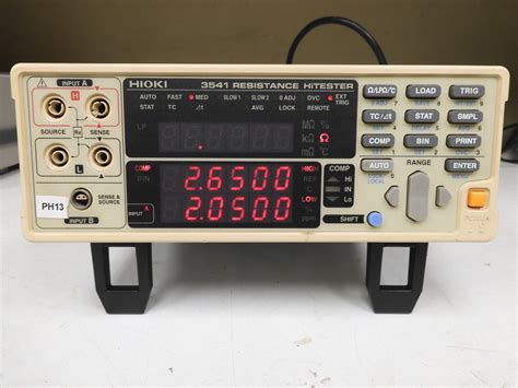 hioki model  resistance hitester mili ohmmicro ohm ph