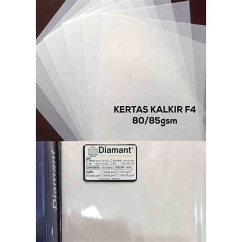 Jual Kertas Kalkir A F Folio Grm Tracing Paper Shopee